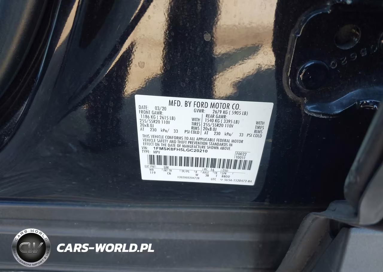 2020 Ford Explorer Limited VIN:1FMSK8FH5LGC20210 - 9