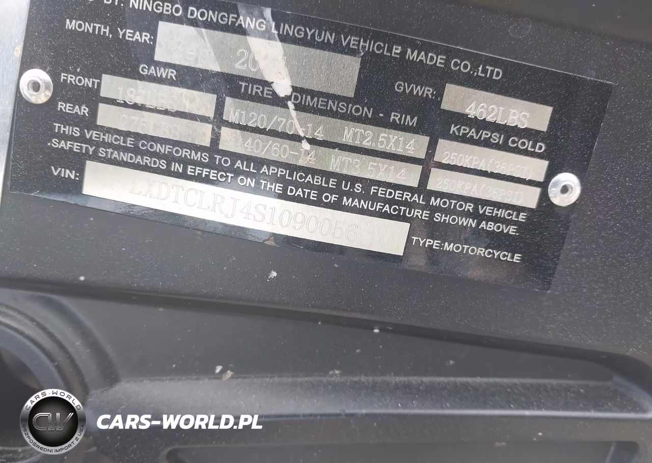 2025 Dongfang 250 Mc VIN:LXDTCLRJ4S1090056 - 10