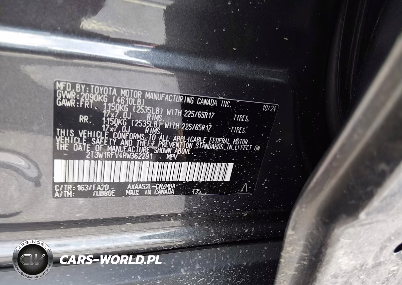 2024 Toyota Rav4 Xle VIN:2T3W1RFV4RW362291 - 9