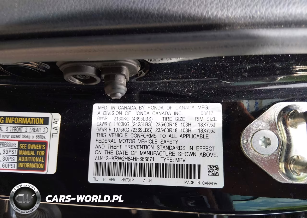 2017 Honda Cr-V Ex-L-Ex-L Navi VIN:2HKRW2H84HH666871 - 9