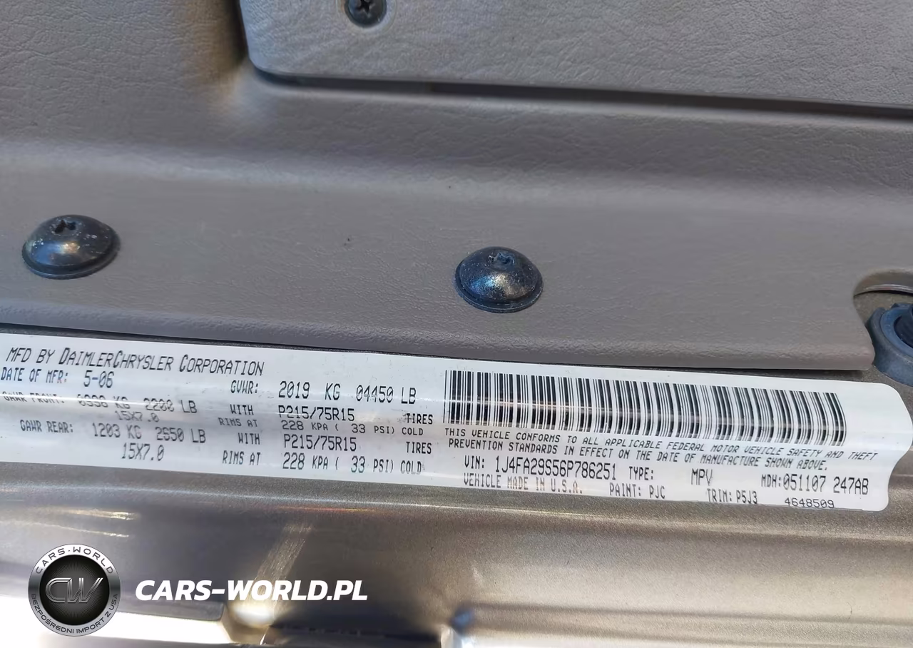 2006 Jeep Wrangler Se VIN:1J4FA29S56P786251 - 9