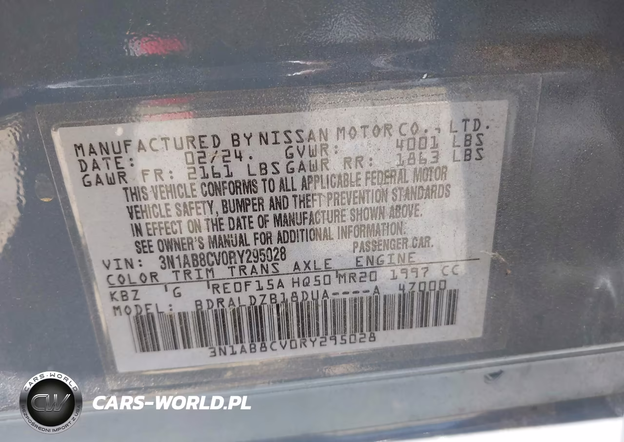 2024 Nissan Sentra Sv Xtronic Cvt VIN:3N1AB8CV0RY295028 - 9