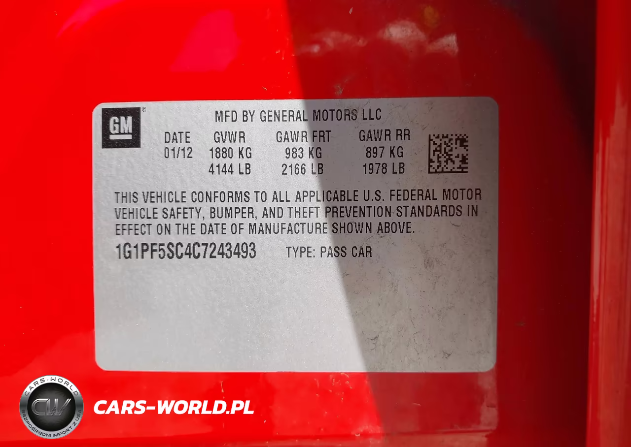 2012 Chevrolet Cruze 1Lt VIN:1G1PF5SC4C7243493 - 9