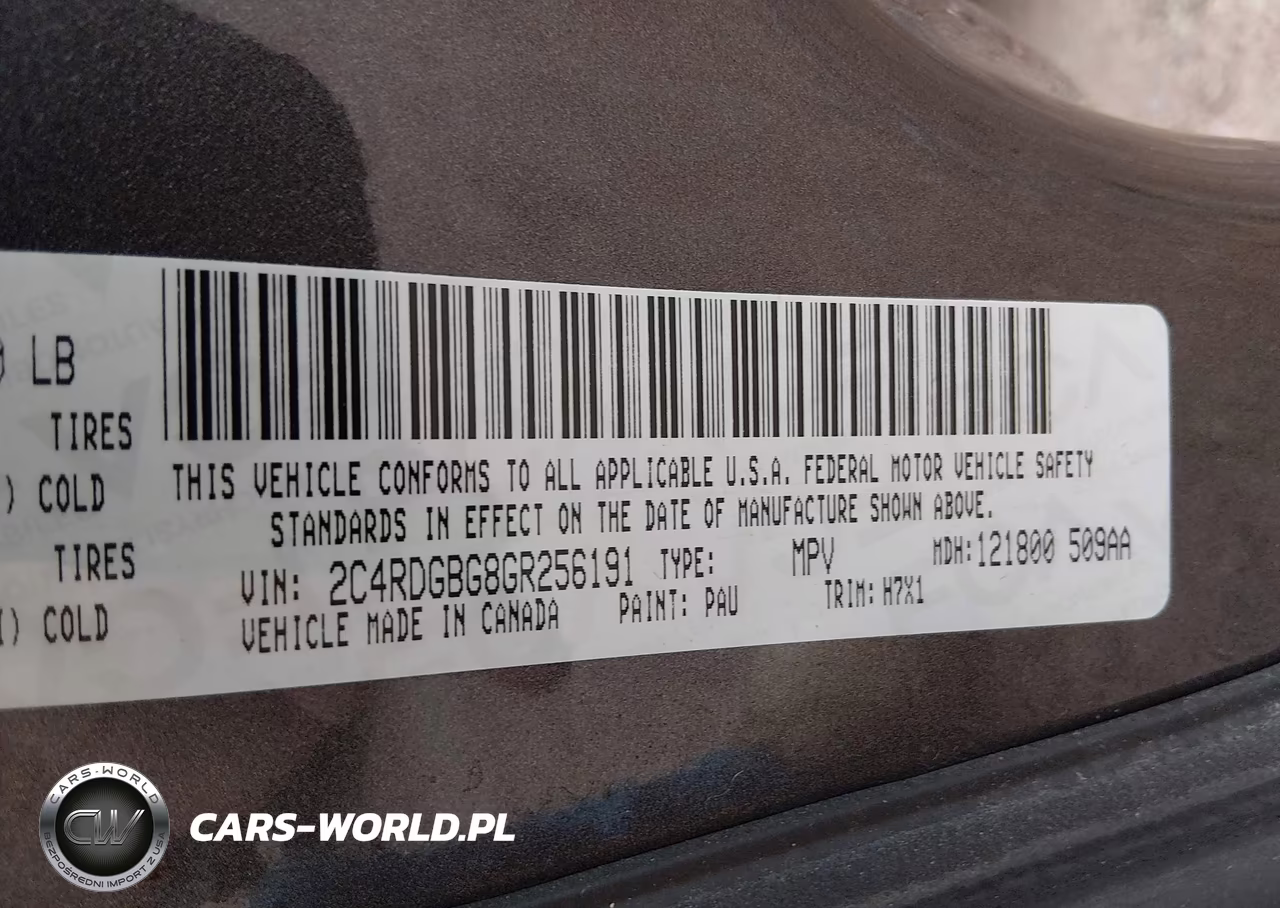 2016 Dodge Grand Caravan American Value Pkg VIN:2C4RDGBG8GR256191 - 9