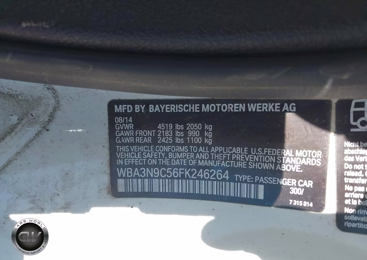 2015 BMW 428I xDrive VIN:WBA3N9C56FK246264 - 9