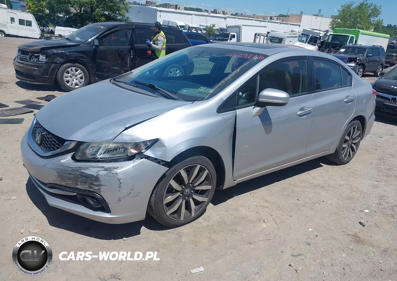 2015 Honda Civic Ex-L VIN:2HGFB2F9XFH555744 - 2