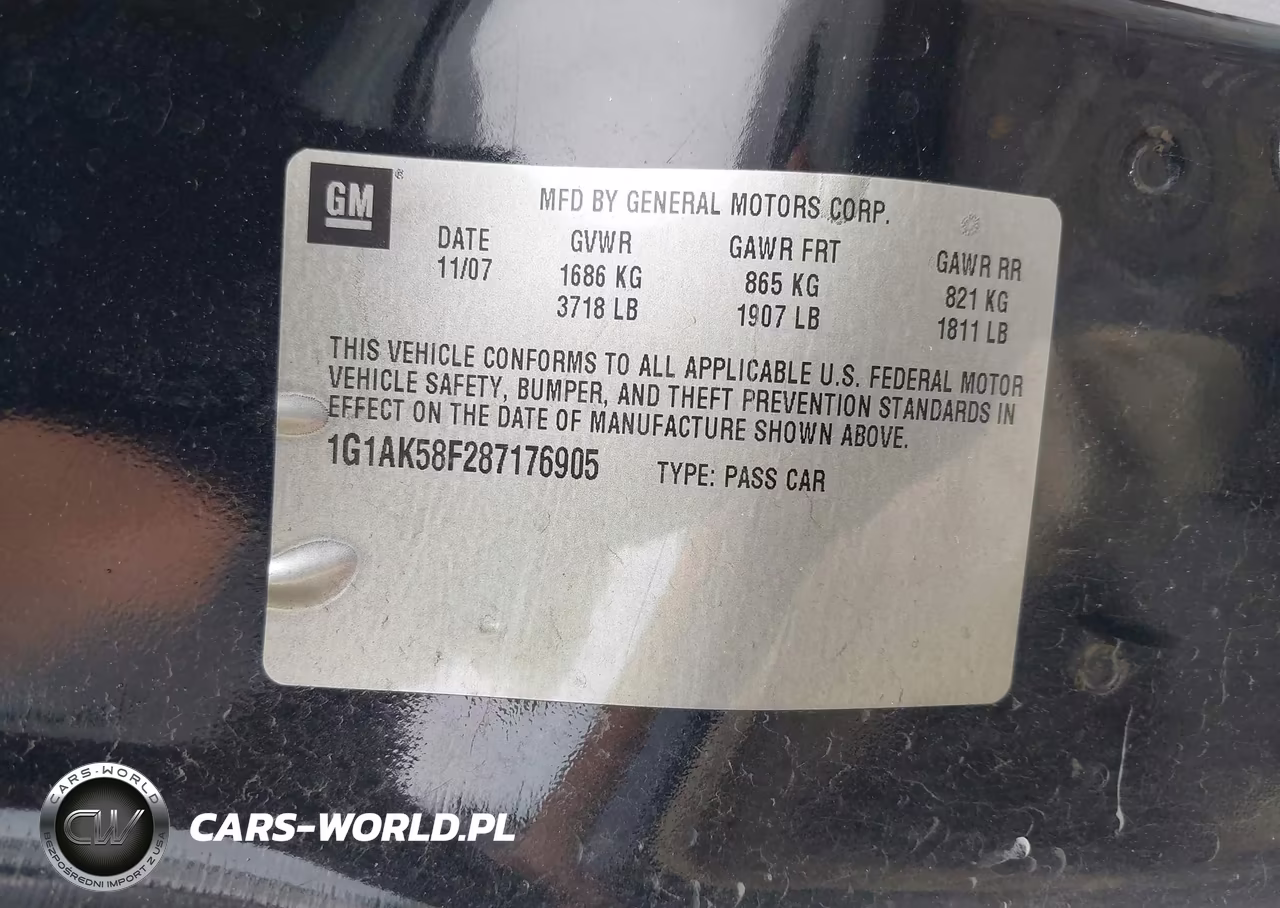 2008 Chevrolet Cobalt Ls VIN:1G1AK58F287176905 - 9