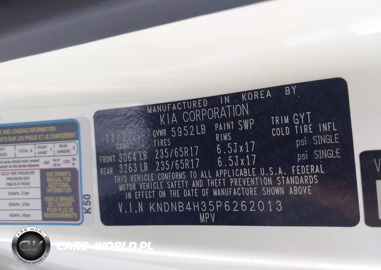 2023 Kia Carnival Mpv Lx Seat Package VIN:KNDNB4H35P6262013 - 9