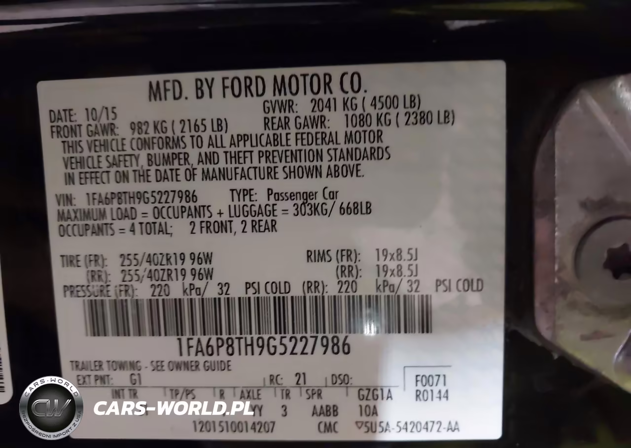 2016 Ford Mustang Ecoboost VIN:1FA6P8TH9G5227986 - 9