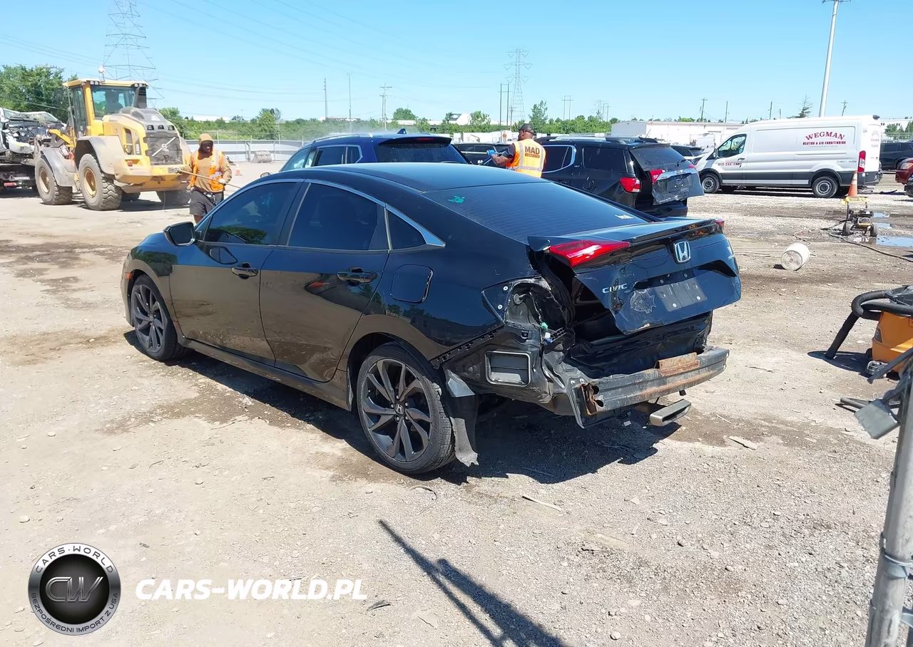 2020 Honda Civic Sport VIN:19XFC2F89LE025386 - 3