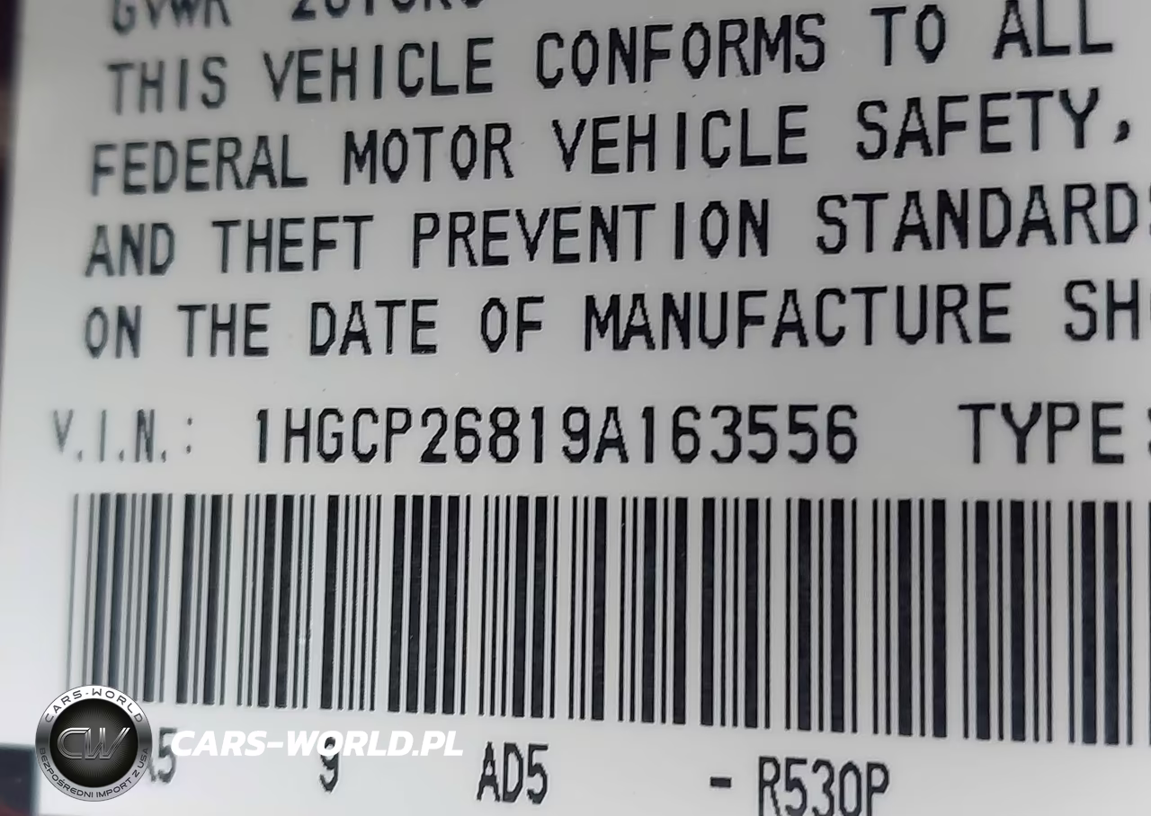 2009 Honda Accord 2.4 Ex-L VIN:1HGCP26819A163556 - 9
