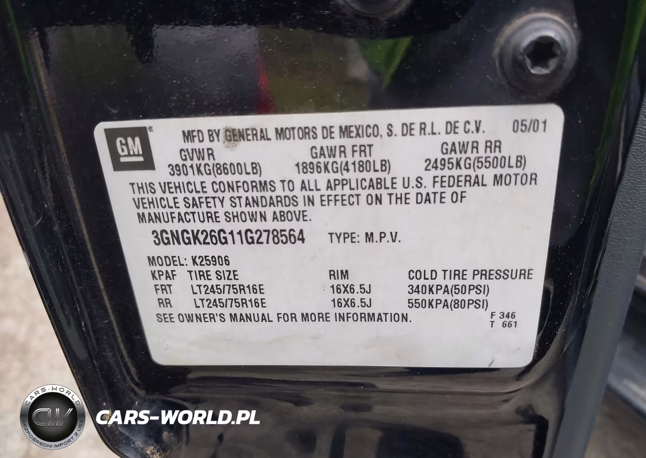 2001 Chevrolet Suburban 2500 Ls VIN:3GNGK26G11G278564 - 9