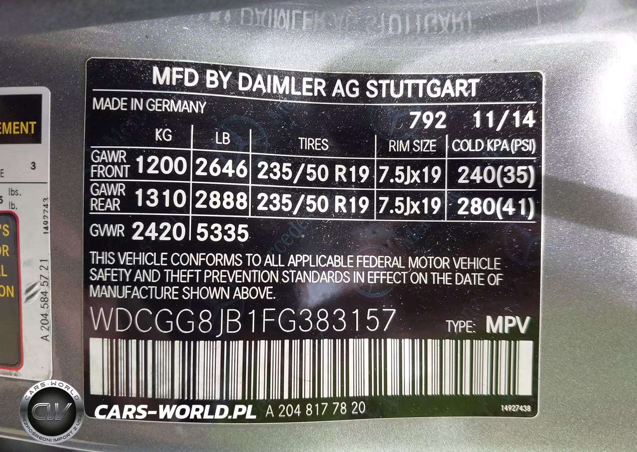 2015 Mercedes-Benz Glk 350 4Matic VIN:WDCGG8JB1FG383157 - 9