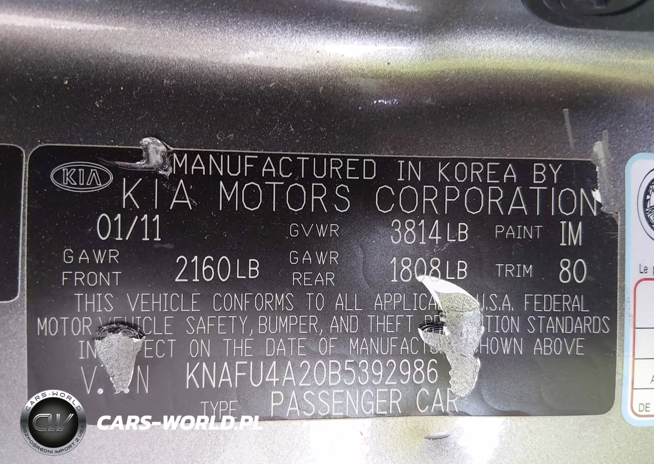 2011 Kia Forte Ex VIN:KNAFU4A20B5392986 - 9