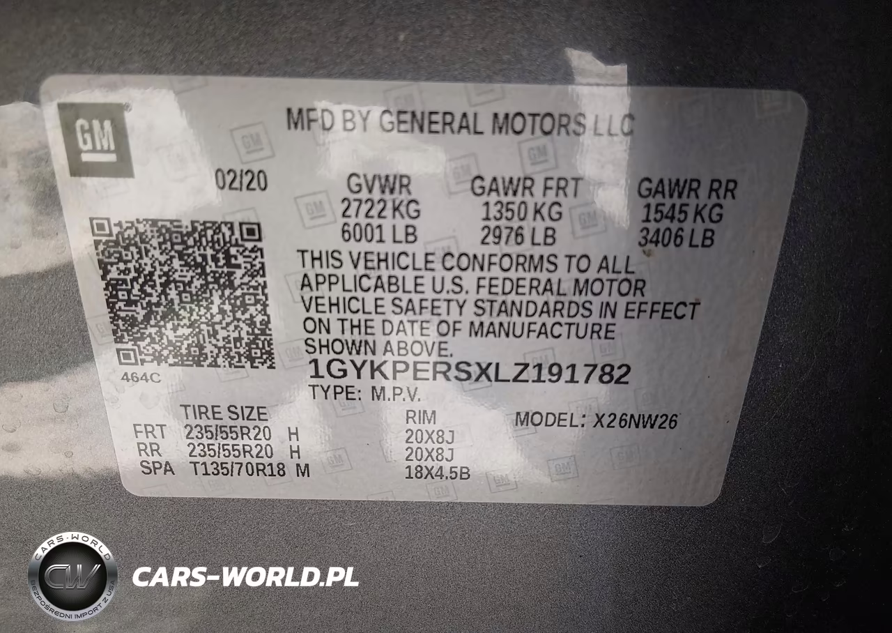 2020 Cadillac Xt6 Fwd Premium Luxury VIN:1GYKPERSXLZ191782 - 9