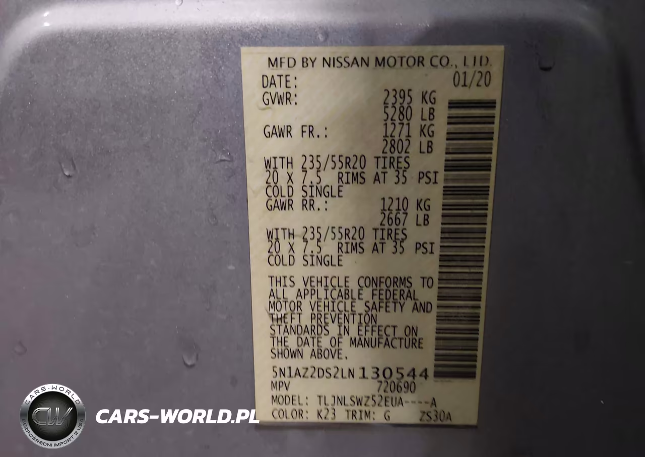 2020 Nissan Murano Platinum Intelligent Awd VIN:5N1AZ2DS2LN130544 - 9