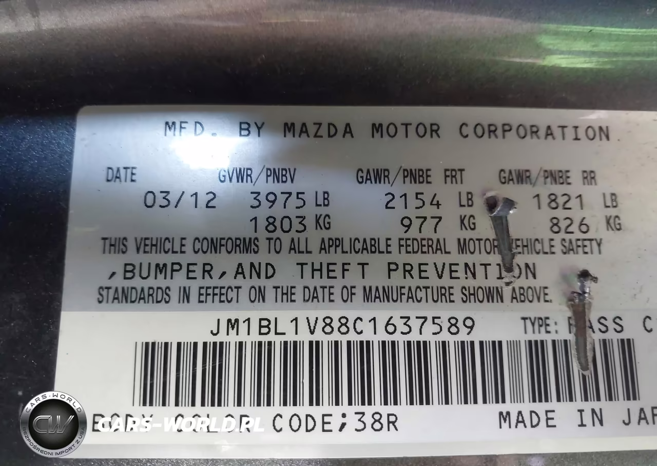 2012 Mazda Mazda3 I Touring VIN:JM1BL1V88C1637589 - 9