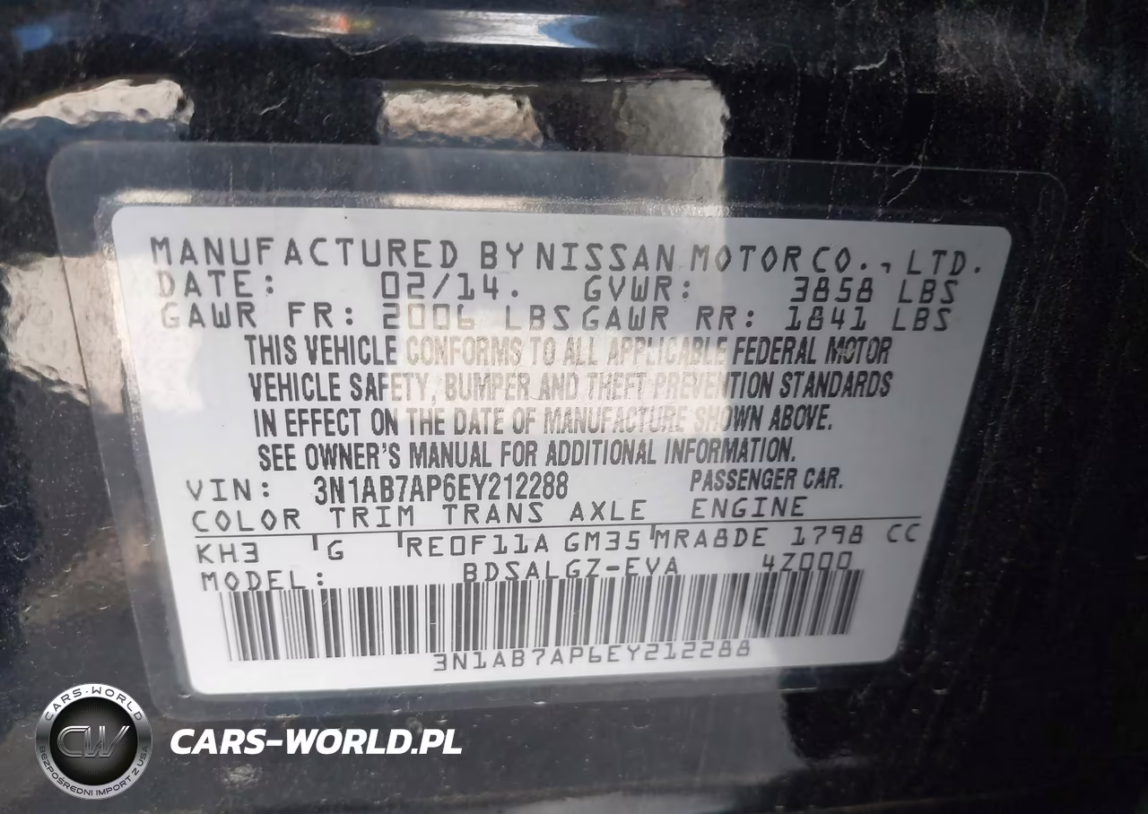 2014 Nissan Sentra Sl VIN:3N1AB7AP6EY212288 - 9