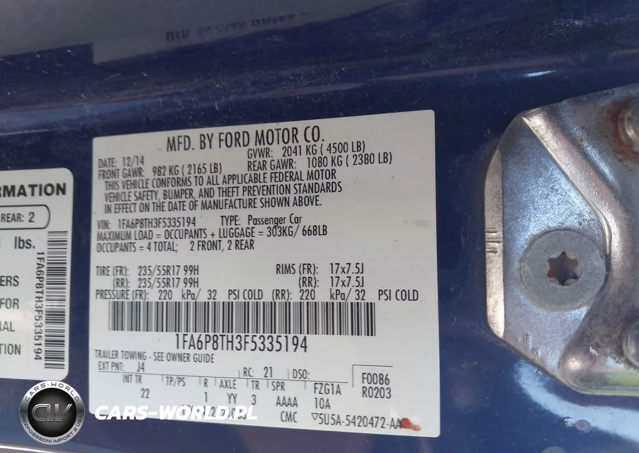 2015 Ford Mustang Ecoboost VIN:1FA6P8TH3F5335194 - 9