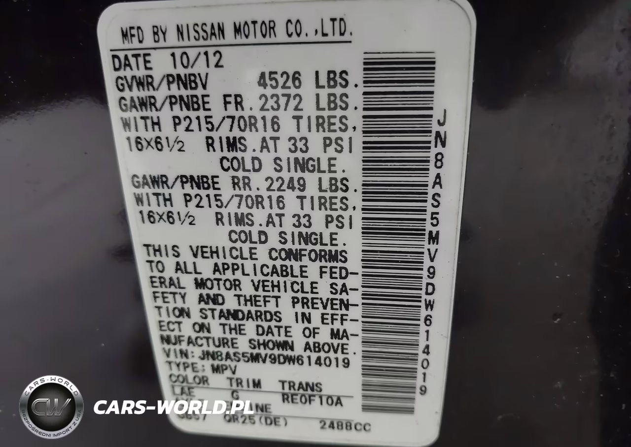 2013 Nissan Rogue S VIN:JN8AS5MV9DW614019 - 9