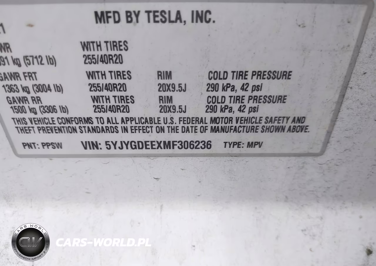 2021 Tesla Model Y Long Range Dual Motor All-Wheel Drive VIN:5YJYGDEEXMF306236 - 9