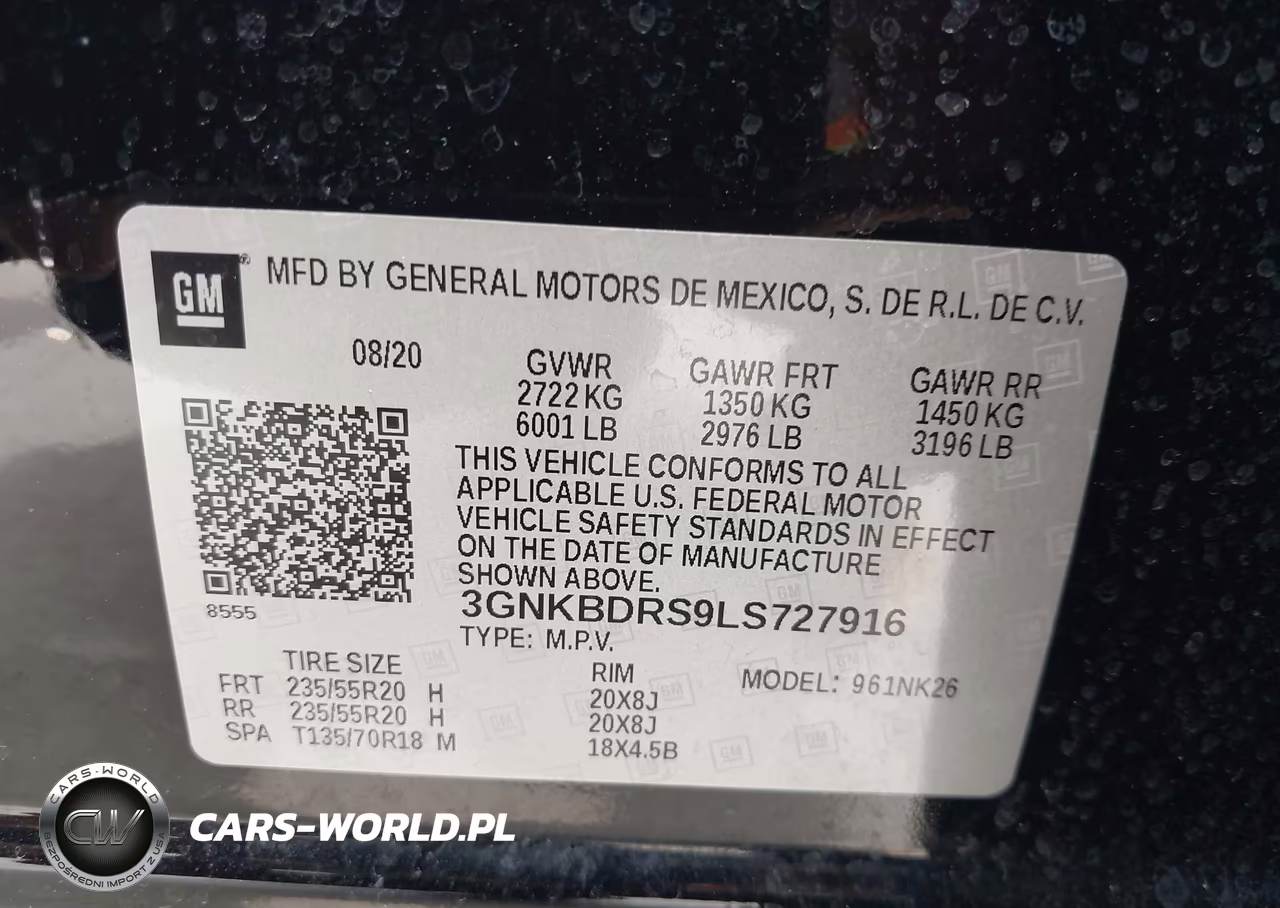 2020 Chevrolet Blazer Fwd 3Lt VIN:3GNKBDRS9LS727916 - 9