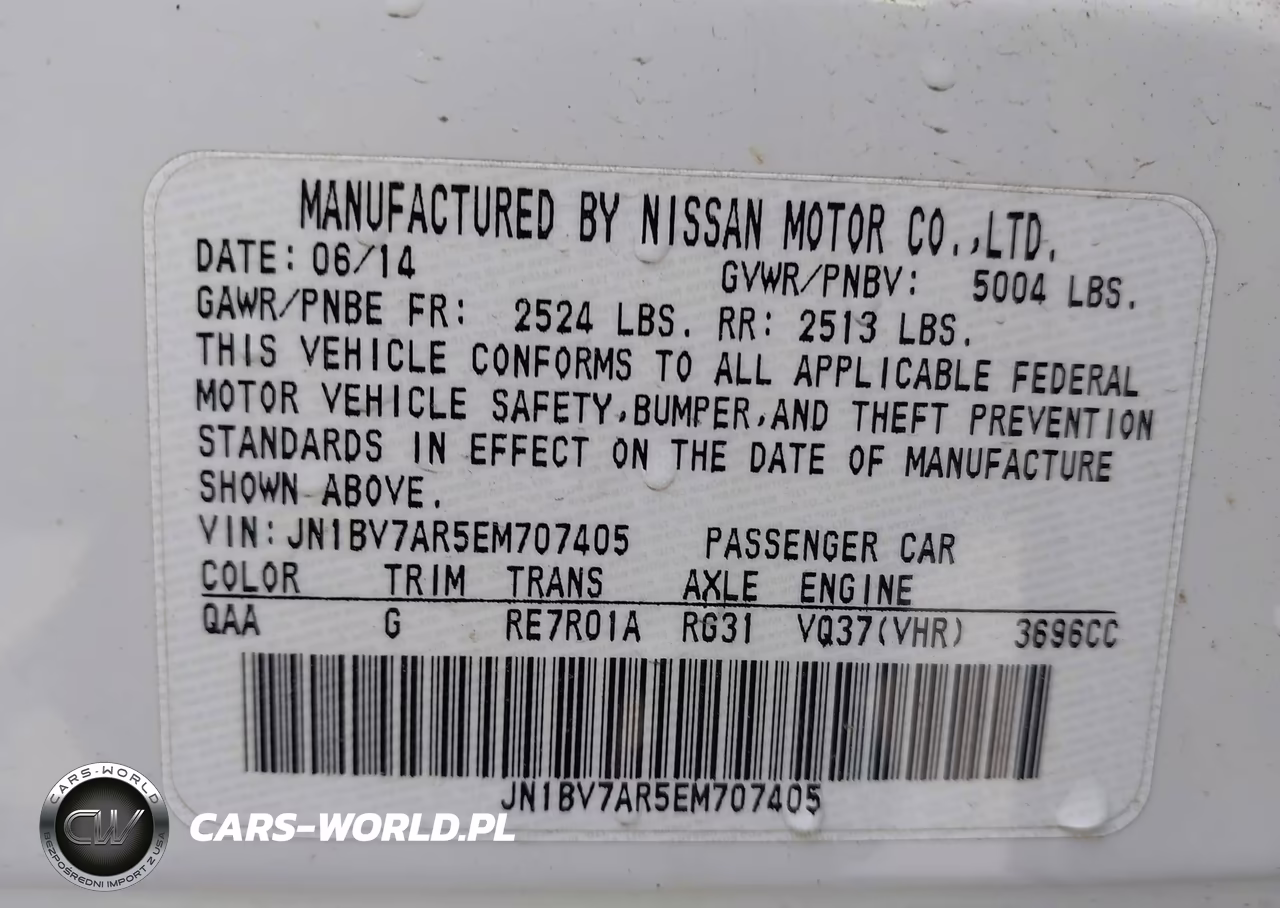 2014 Infiniti Q50 Premium VIN:JN1BV7AR5EM707405 - 9
