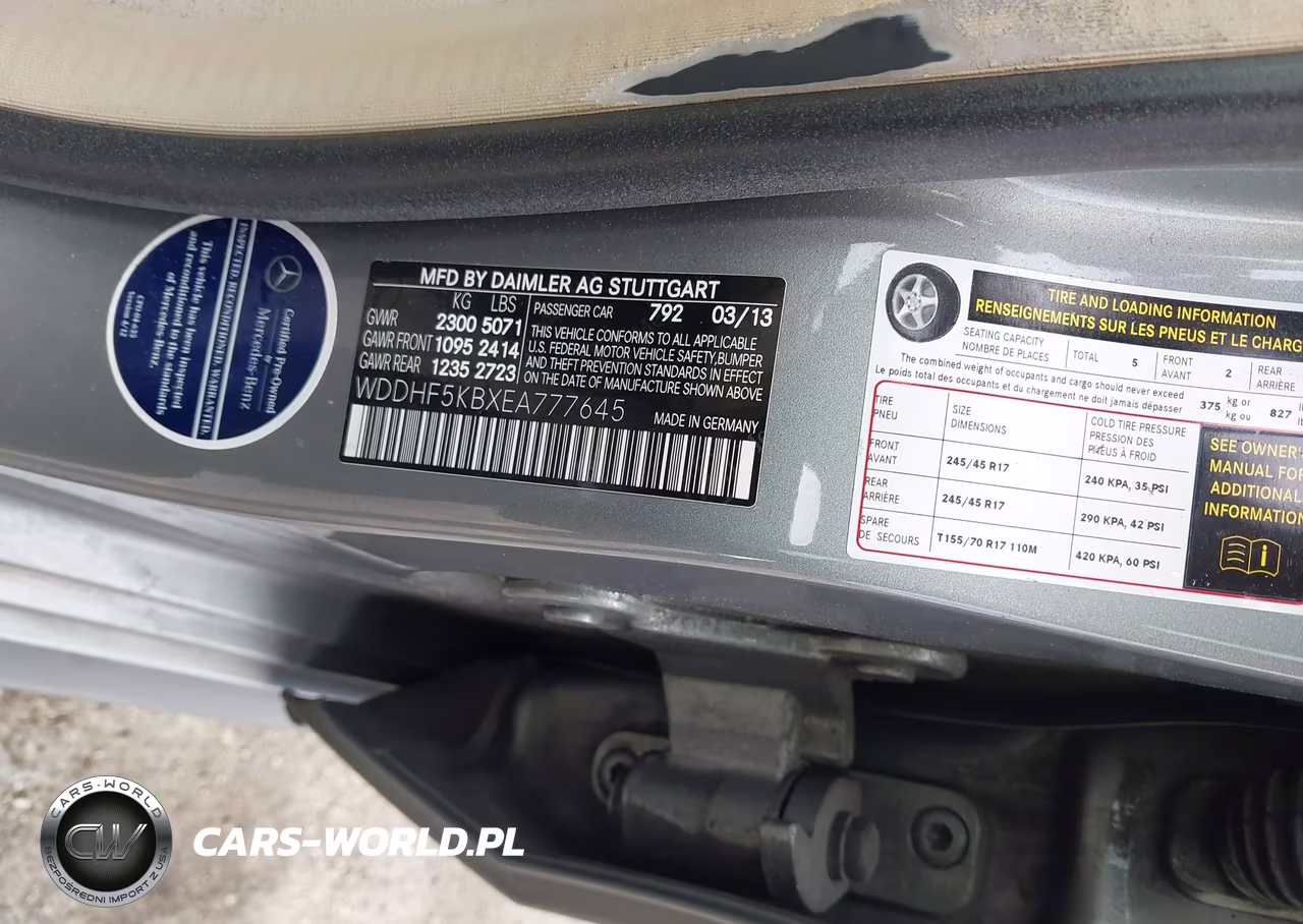 2014 Mercedes-Benz E 350 VIN:WDDHF5KBXEA777645 - 9