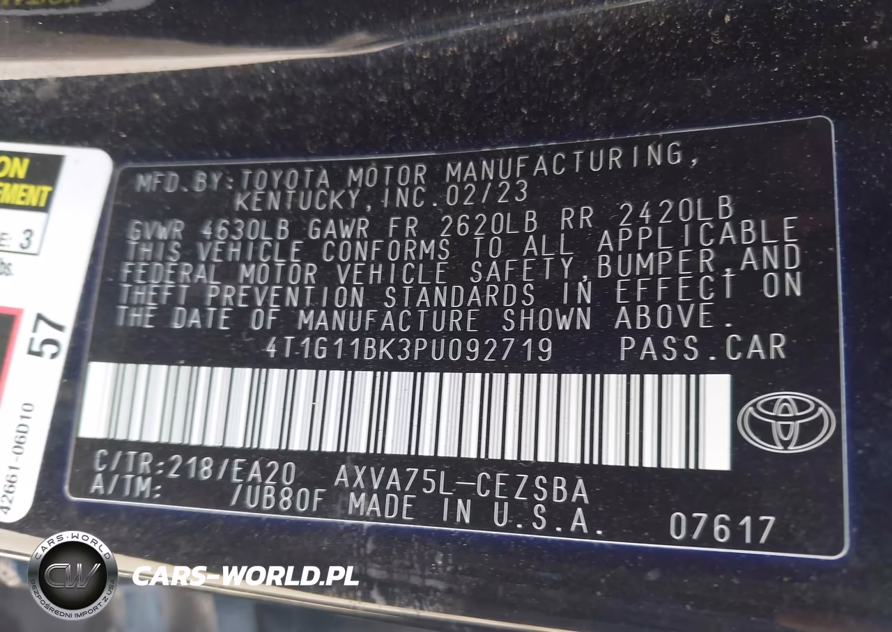2023 Toyota Camry Se Night Shade-Se VIN:4T1G11BK3PU092719 - 9