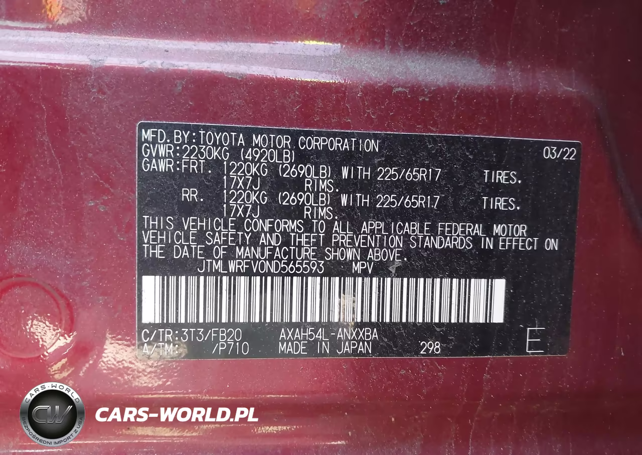 2022 Toyota Rav4 Hybrid Le VIN:JTMLWRFV0ND565593 - 9