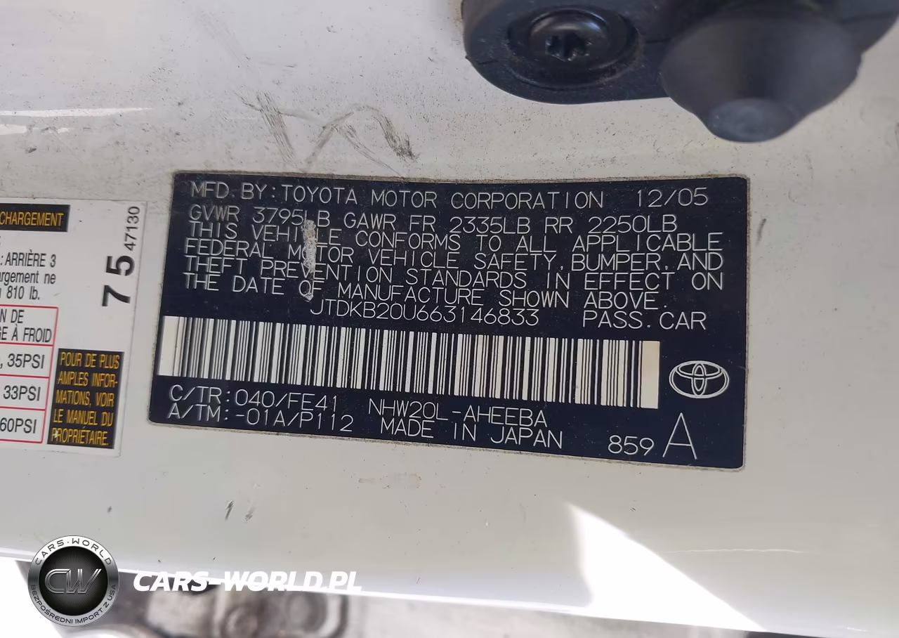 2006 Toyota Prius VIN:JTDKB20U663146833 - 9