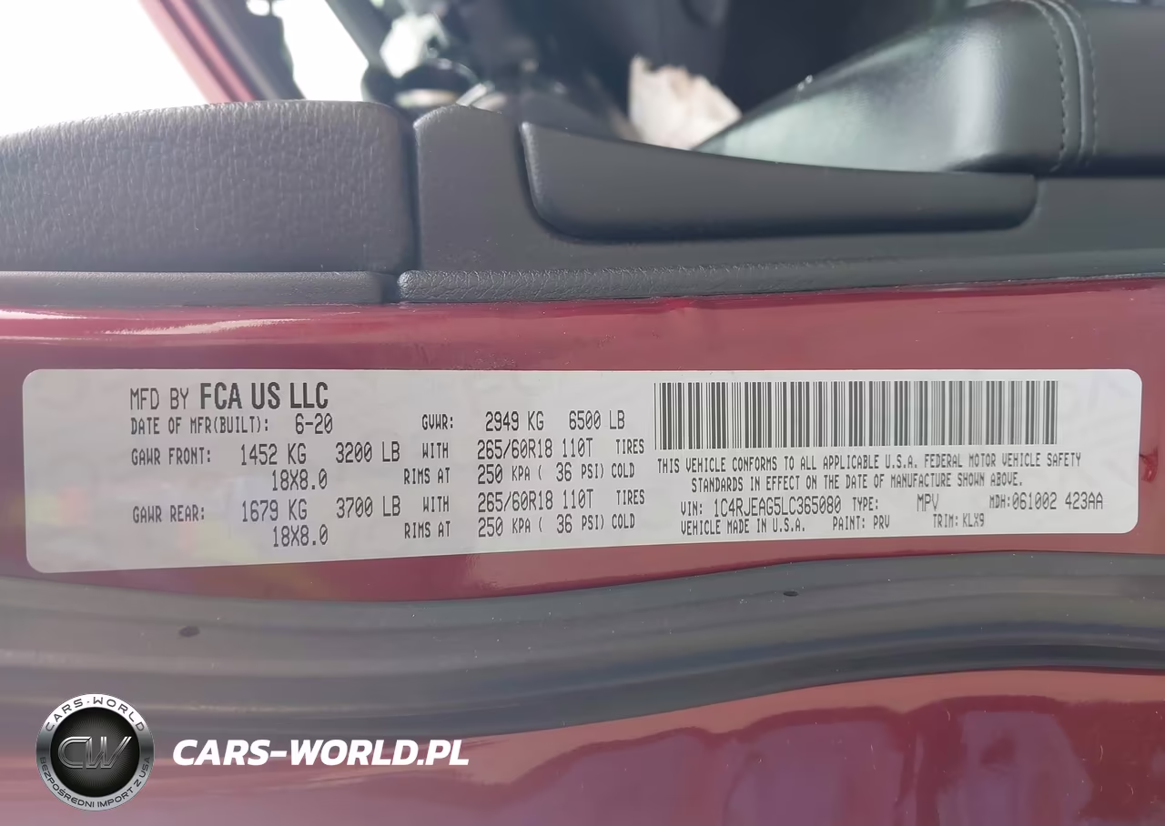 2020 Jeep Grand Cherokee Laredo E 4X2 VIN:1C4RJEAG5LC365080 - 9