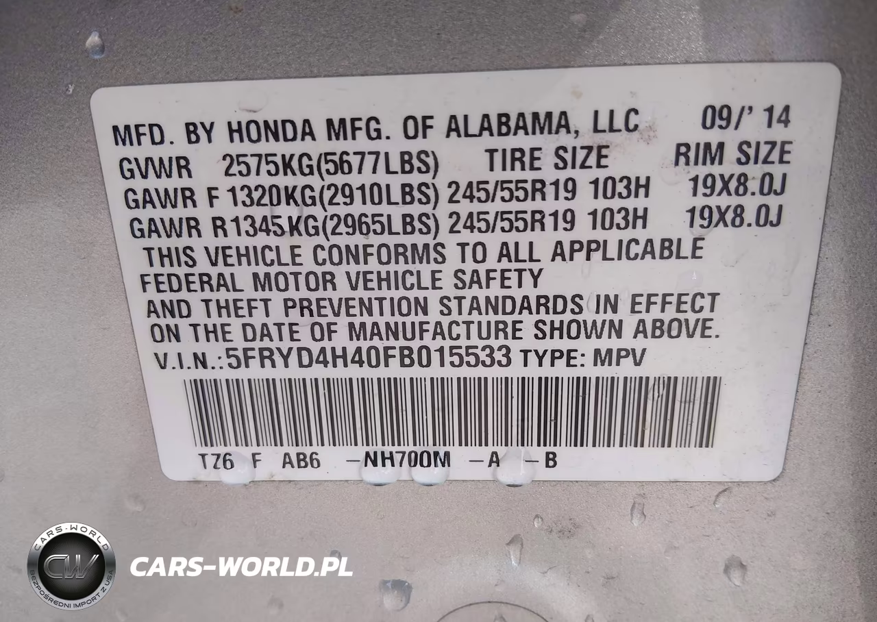 2015 Acura Mdx Technology Package VIN:5FRYD4H40FB015533 - 9