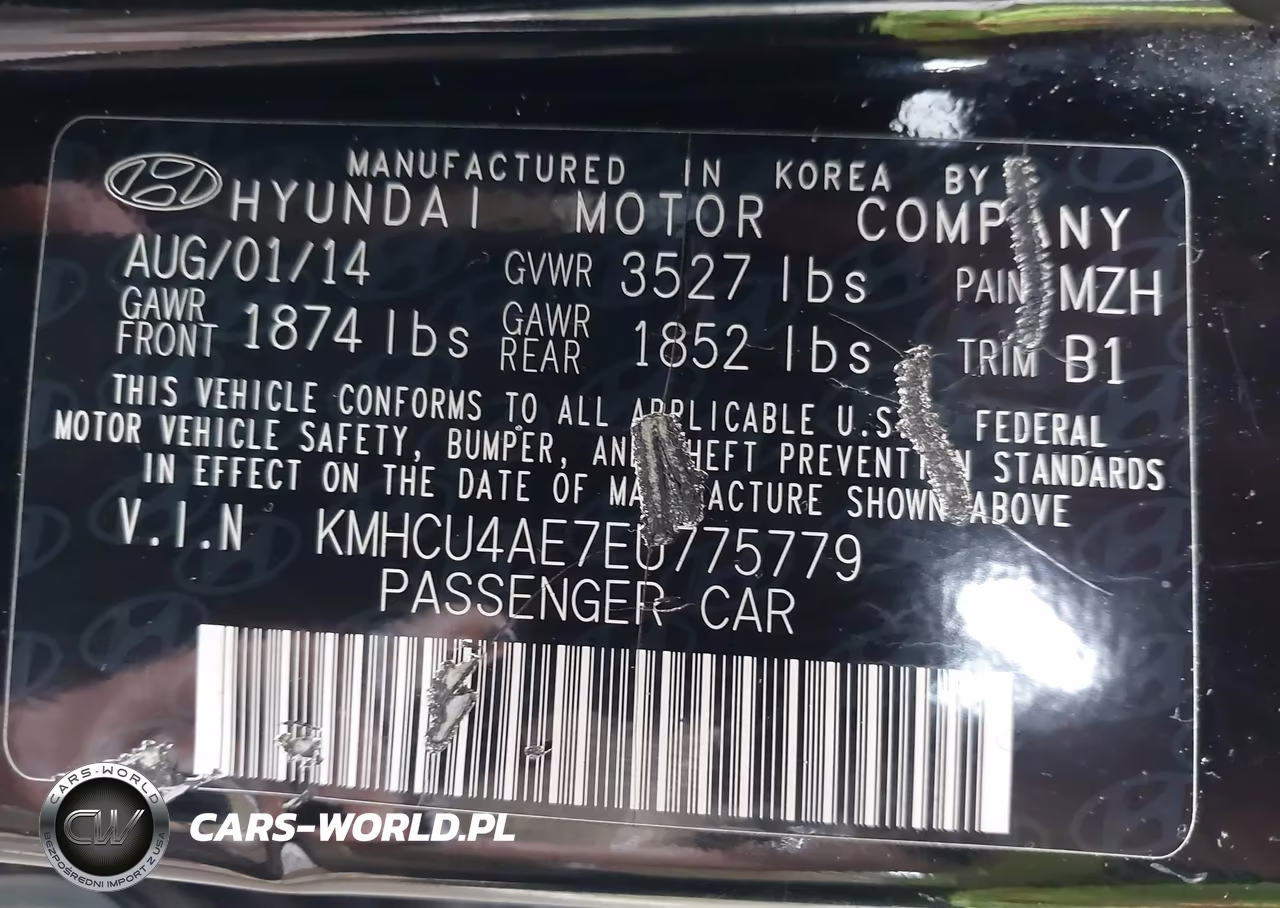 2014 Hyundai Accent Gls VIN:KMHCU4AE7EU775779 - 9