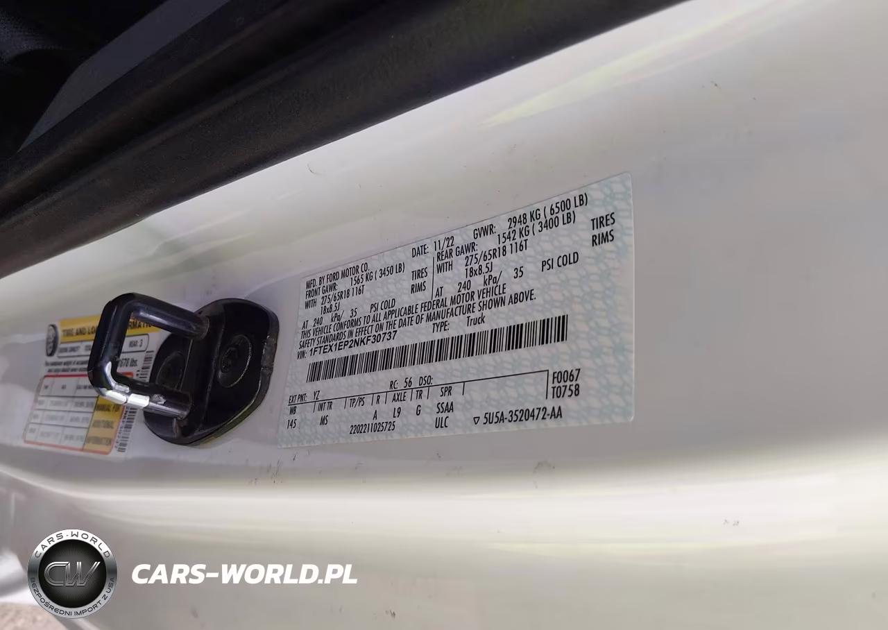 2022 Ford F-150 Xlt VIN:1FTEX1EP2NKF30737 - 9