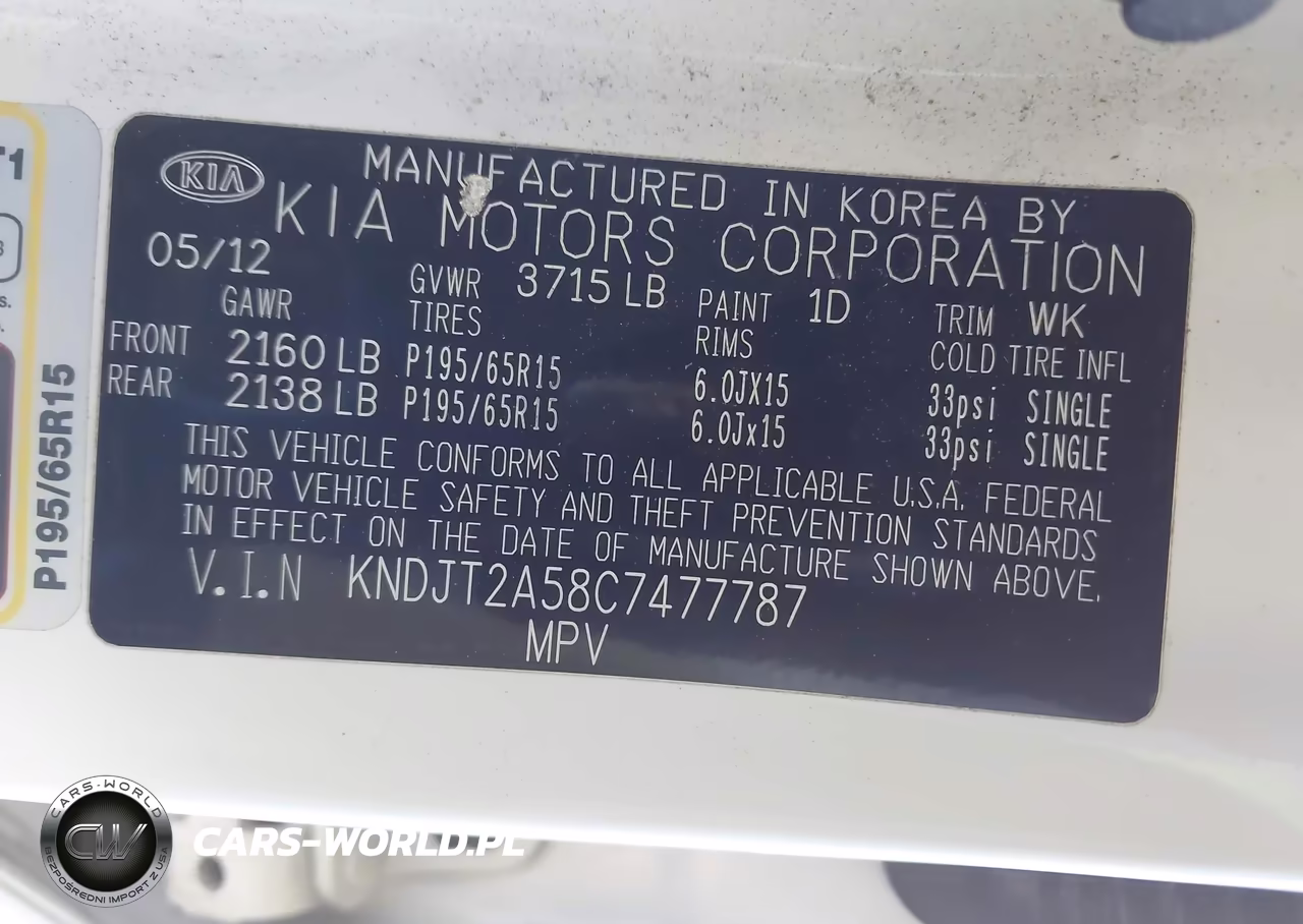 2012 Kia Soul VIN:KNDJT2A58C7477787 - 9