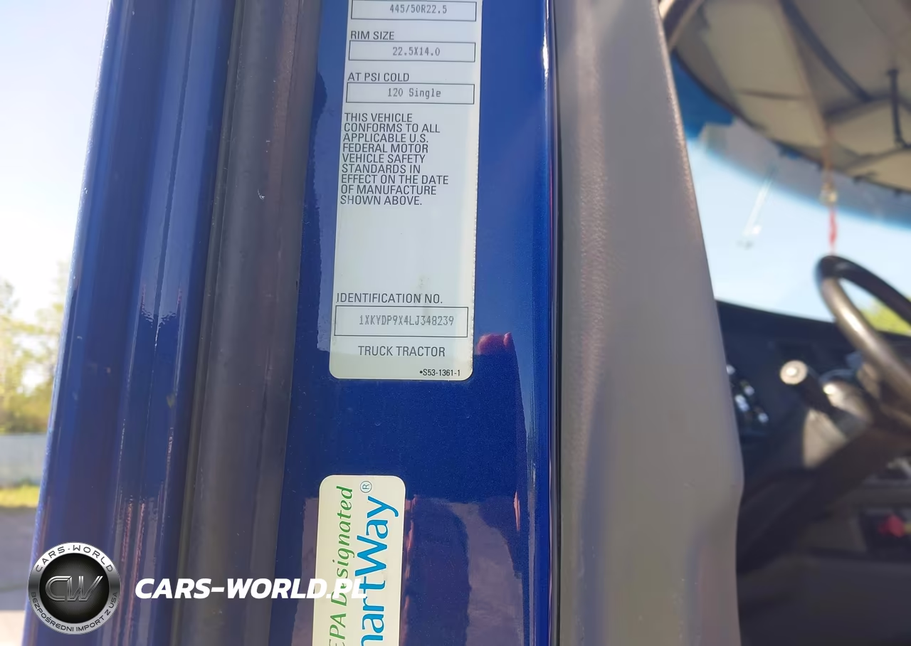 2020 Kenworth T680 VIN:1XKYDP9X4LJ348239 - 9