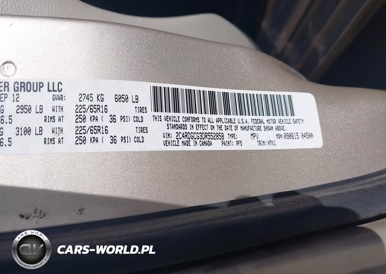 2013 Dodge Grand Caravan Sxt VIN:2C4RDGCG3DR552858 - 9
