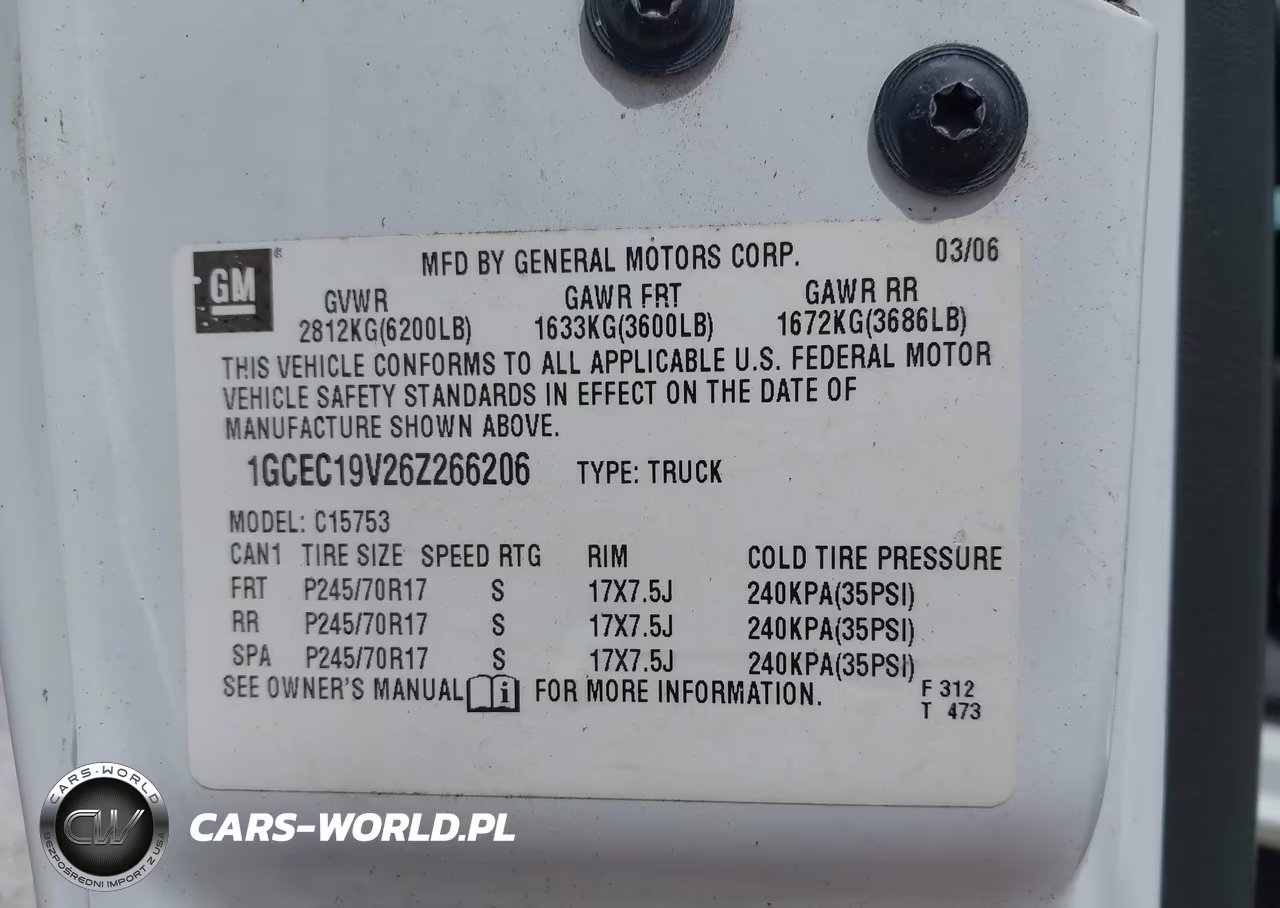 2006 Chevrolet Silverado 1500 Work Truck VIN:1GCEC19V26Z266206 - 9