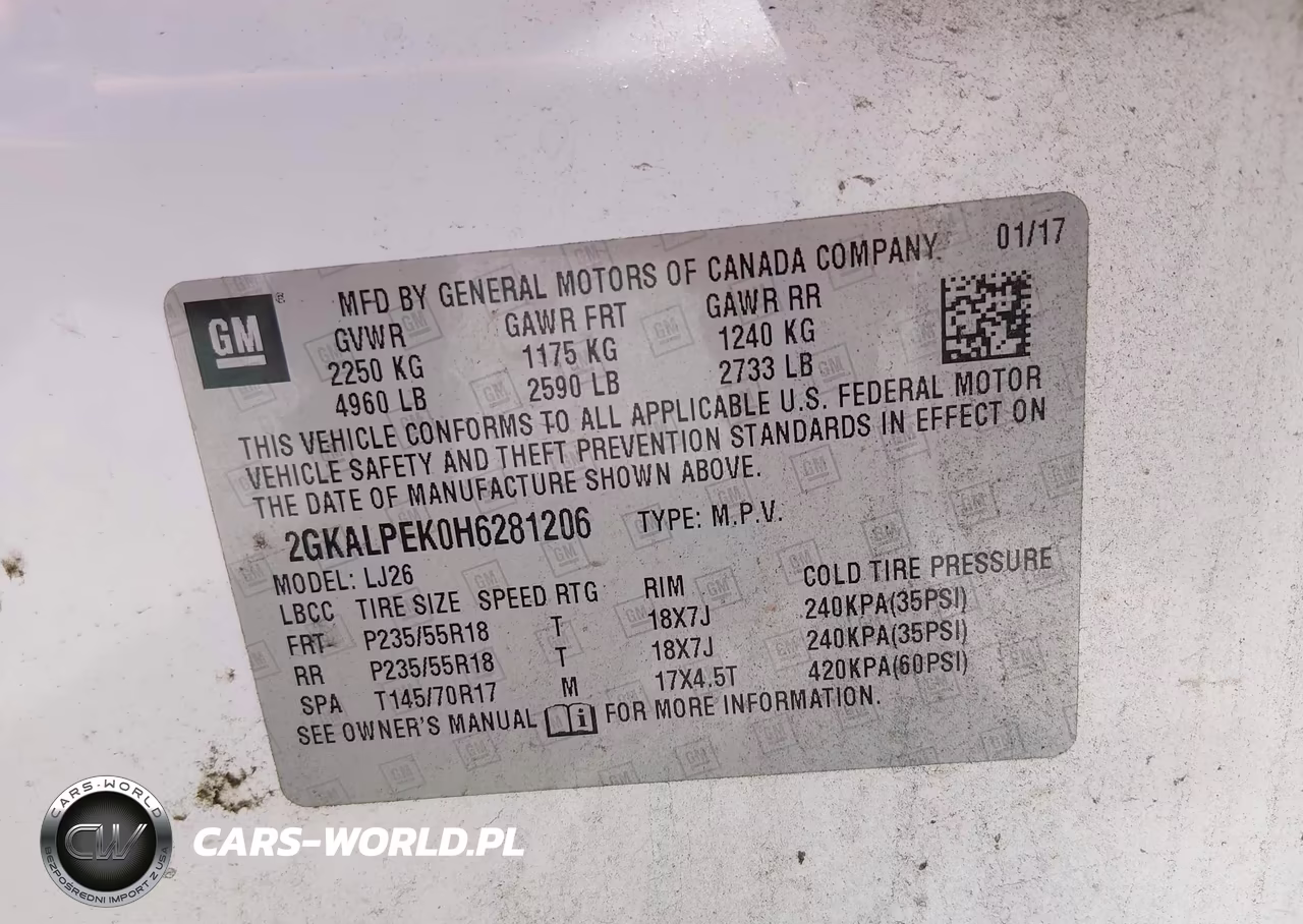 2017 GMC Terrain Slt VIN:2GKALPEK0H6281206 - 9
