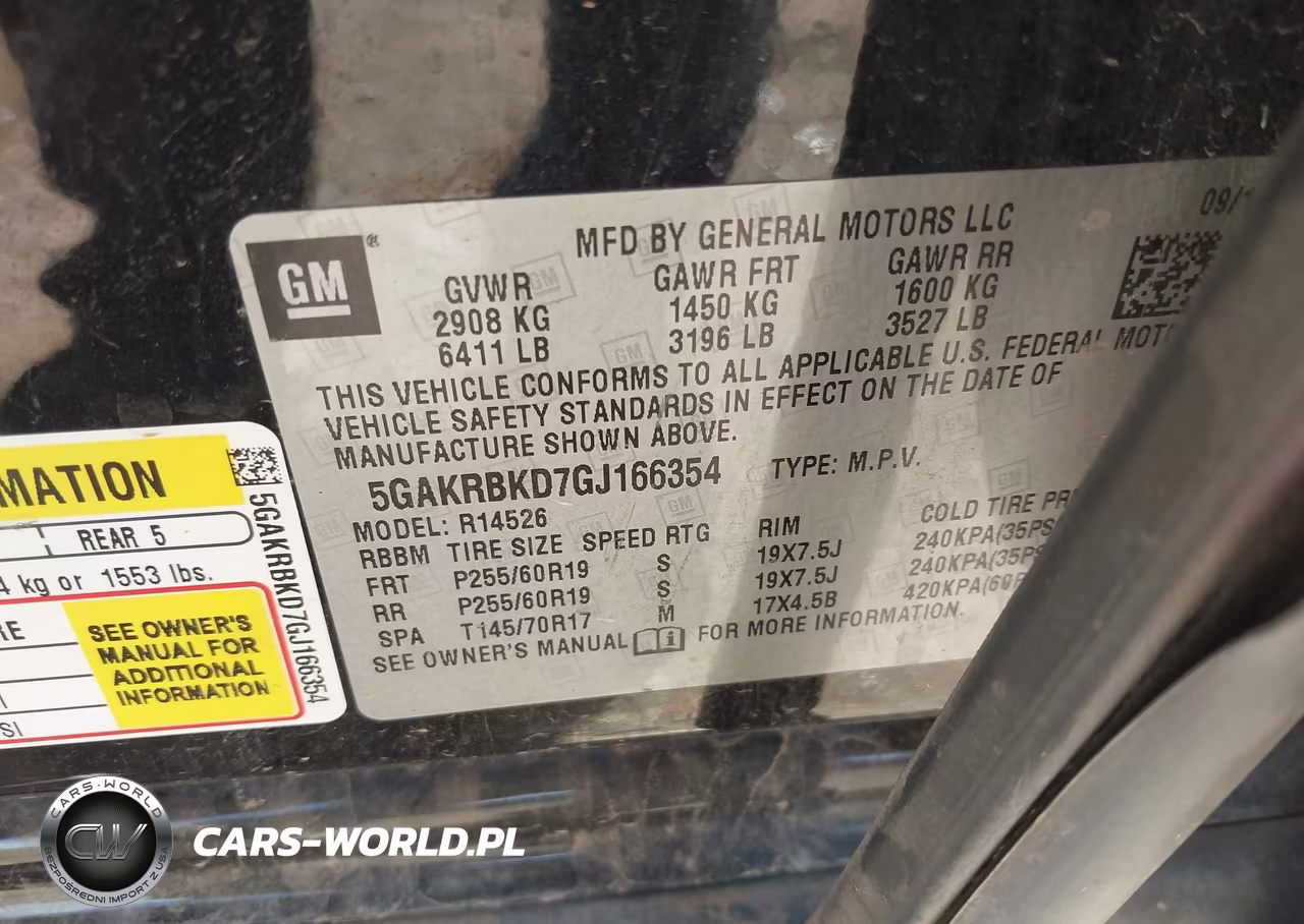 2016 Buick Enclave Leather VIN:5GAKRBKD7GJ166354 - 9