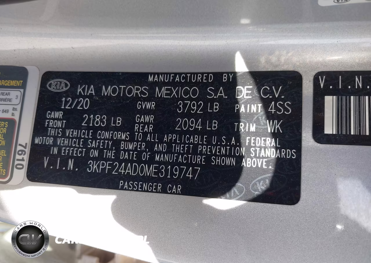 2021 Kia Forte Lxs VIN:3KPF24AD0ME319747 - 9