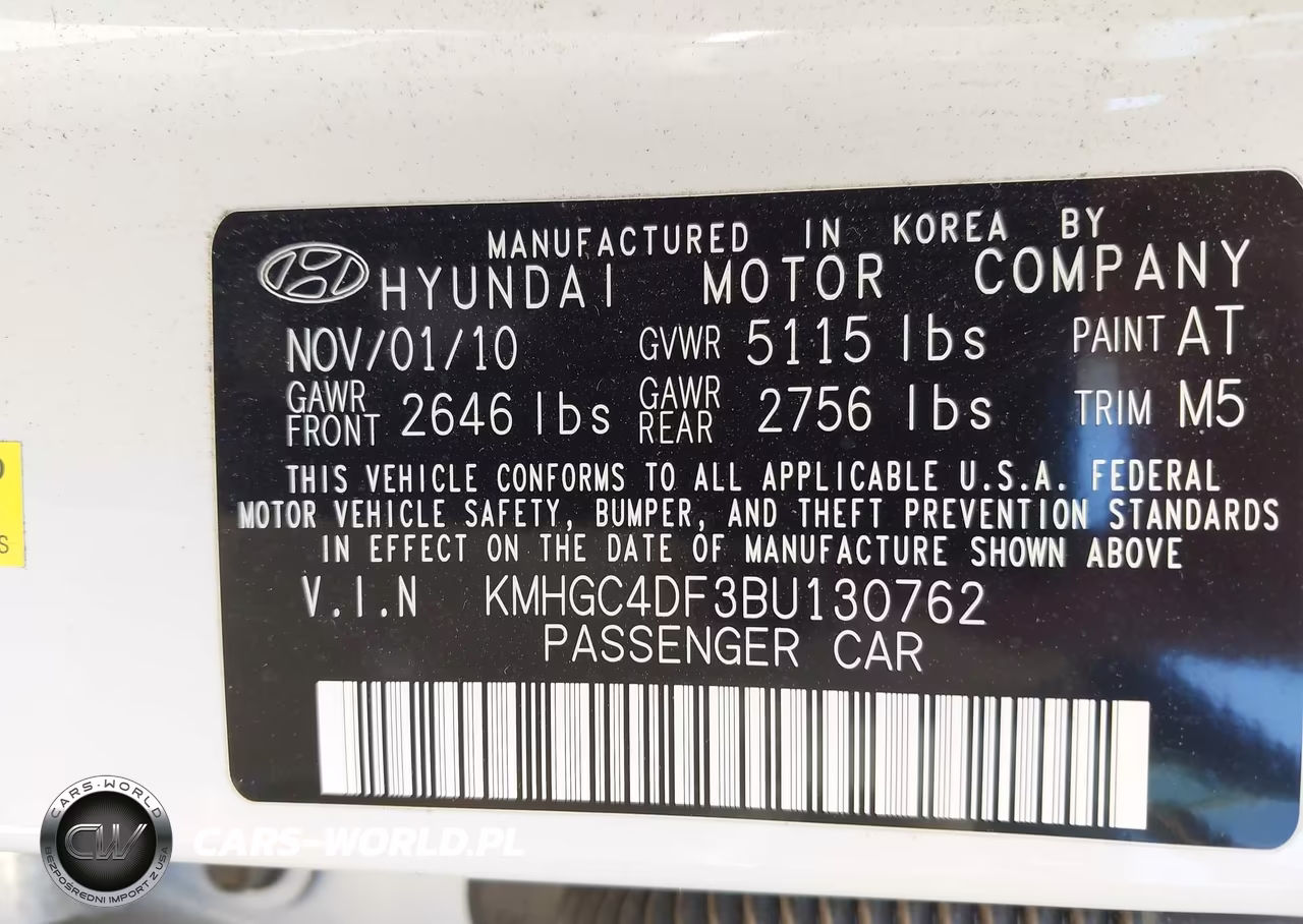 2011 Hyundai Genesis 4.6 VIN:KMHGC4DF3BU130762 - 9
