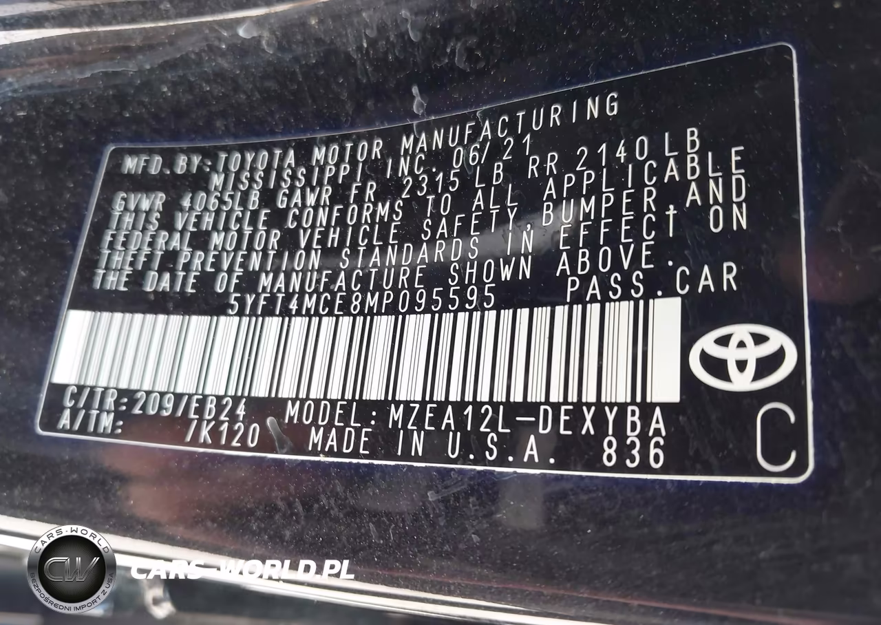 2021 Toyota Corolla Xse Apex Edition VIN:5YFT4MCE8MP095595 - 9