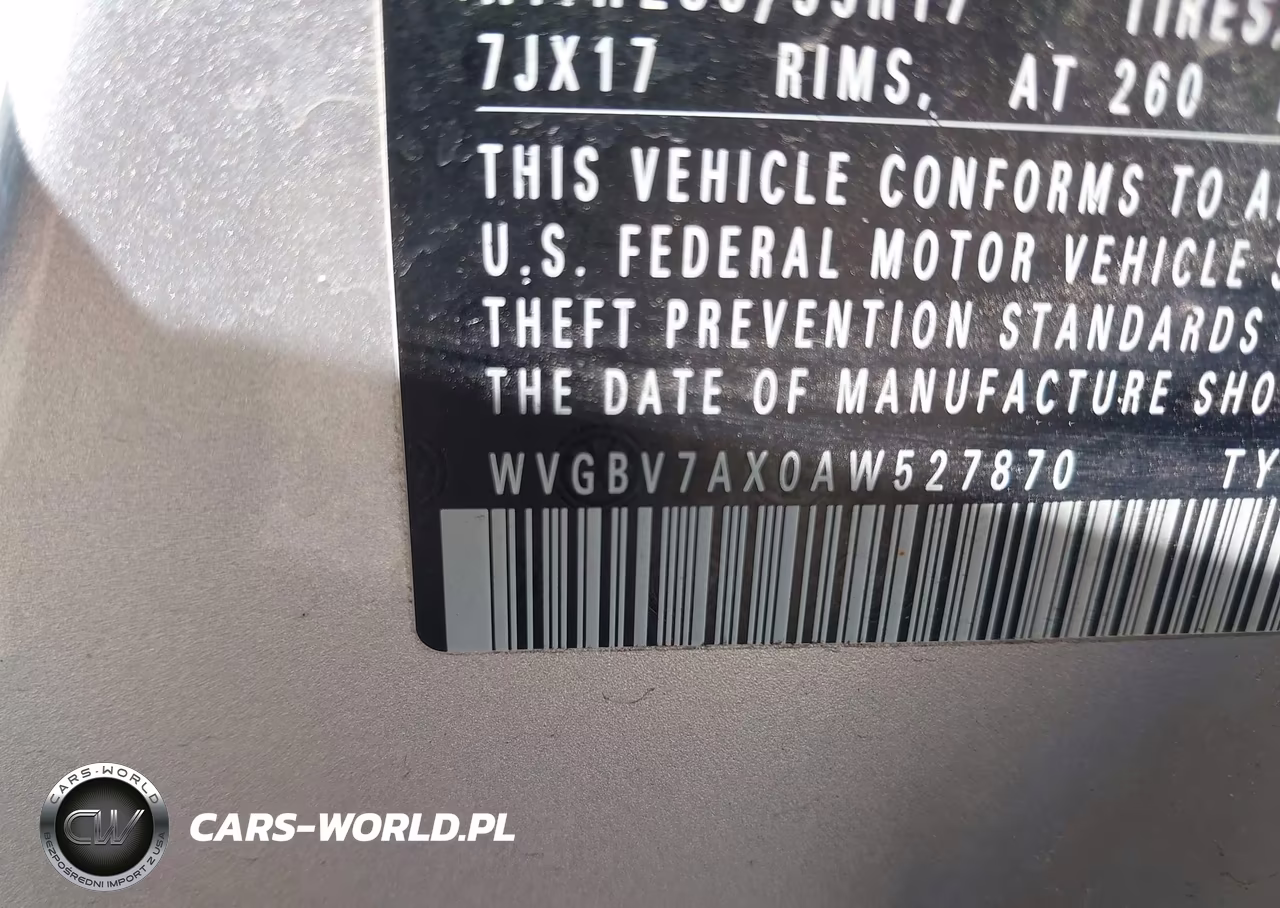 2010 Volkswagen Tiguan S VIN:WVGBV7AX0AW527870 - 9