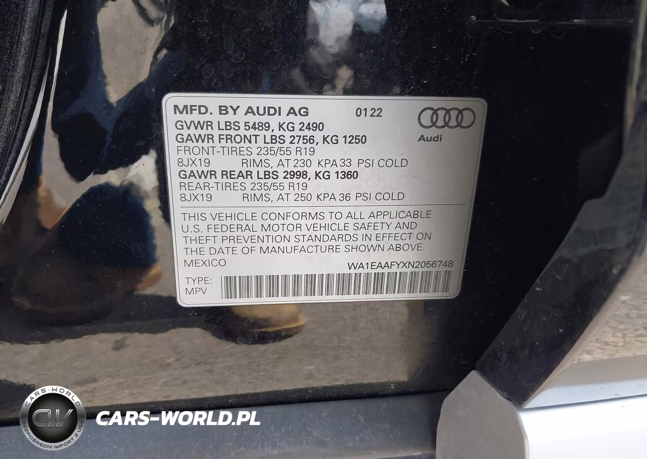 2022 Audi Q5 Premium Plus 45 Tfsi S Line Quattro S Tronic VIN:WA1EAAFYXN2056748 - 9