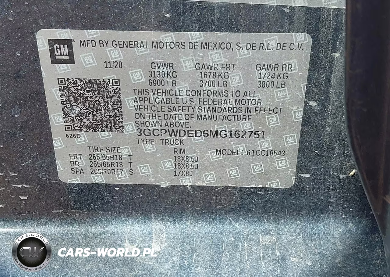 2021 Chevrolet Silverado 1500 2Wd Short Bed Rst VIN:3GCPWDED6MG162751 - 9
