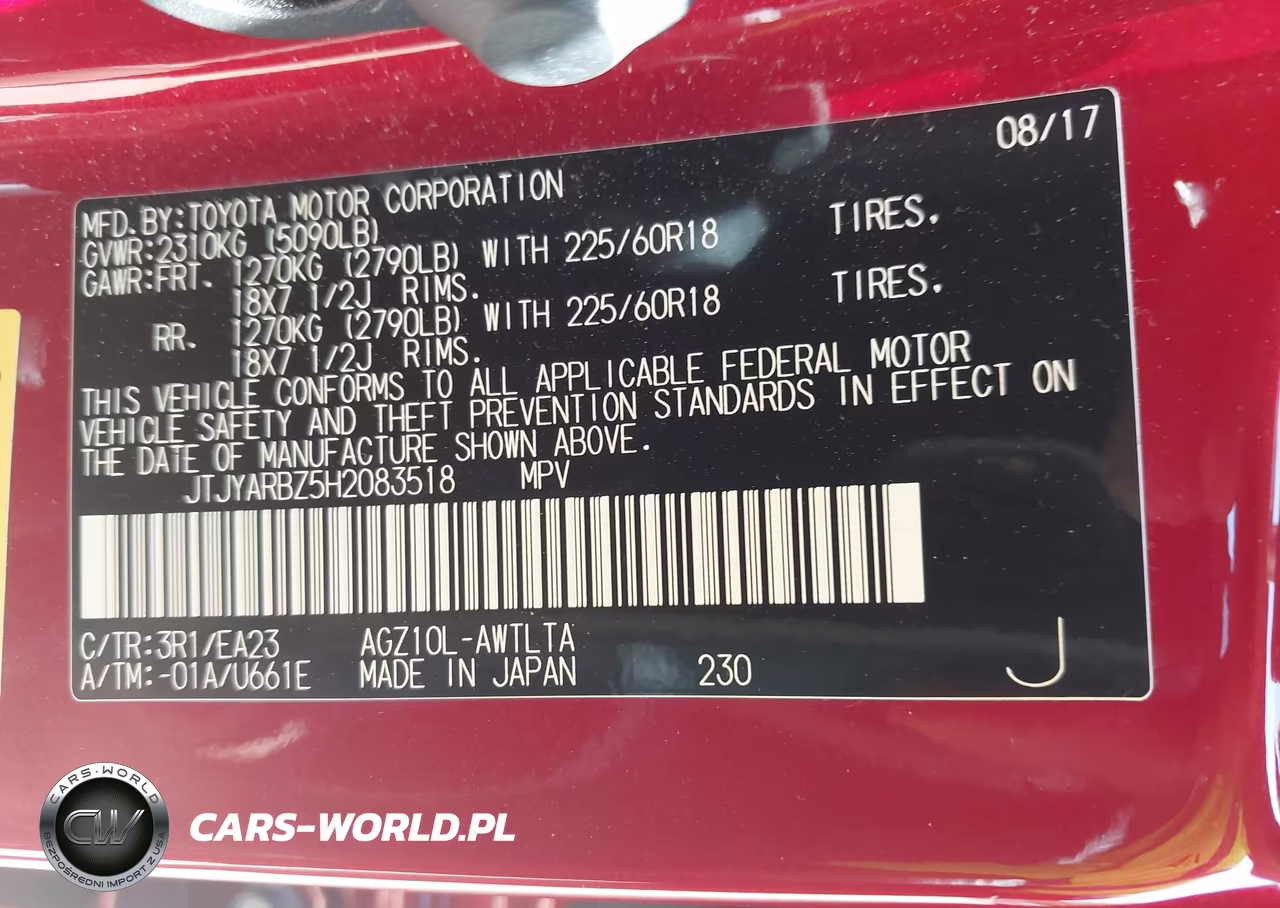2017 Lexus Nx 200T VIN:JTJYARBZ5H2083518 - 9