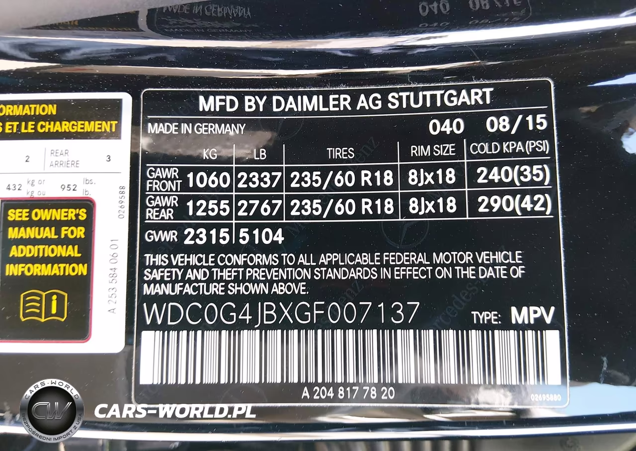 2016 Mercedes-Benz Glc 300 VIN:WDC0G4JBXGF007137 - 9