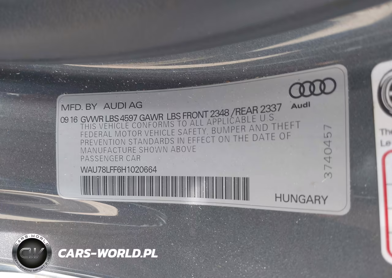 2017 Audi A3 2.0T Premium VIN:WAU78LFF6H1020664 - 9